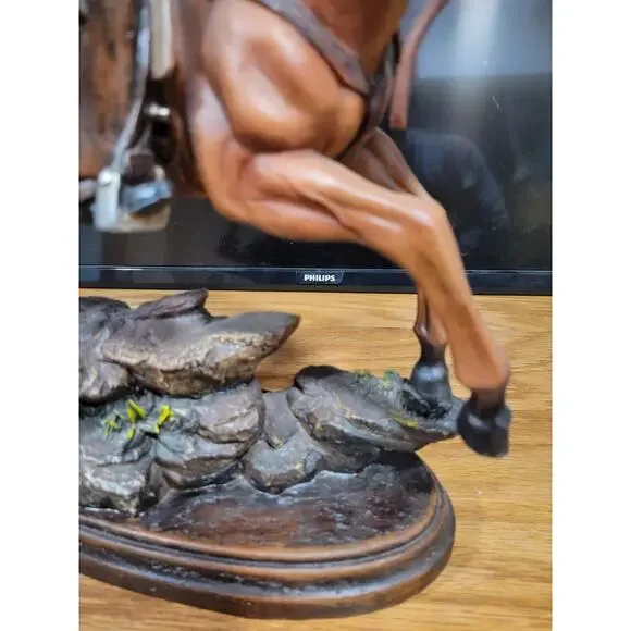 Southwest Theme man on a horse appox 14" x 9" very detailed - Picture 4 of 13